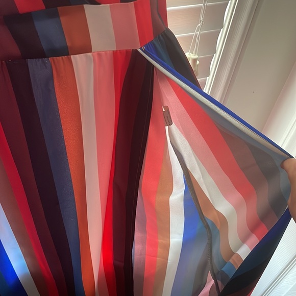 XL Colorful ICHOIX Dress W/ Slit - Picture 4 of 8